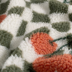 Sherpa Fleece printed Cherries Off White