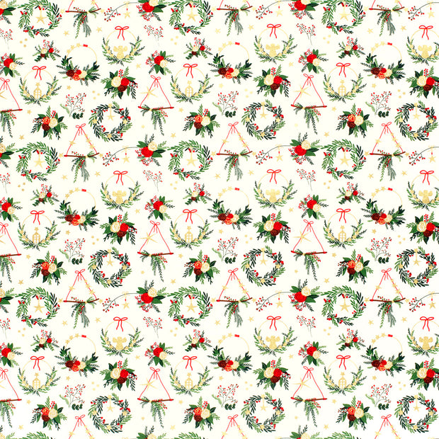 Cotton Poplin fabric Off White 