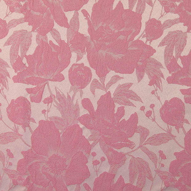Jacquard fabric Flowers Old Pink