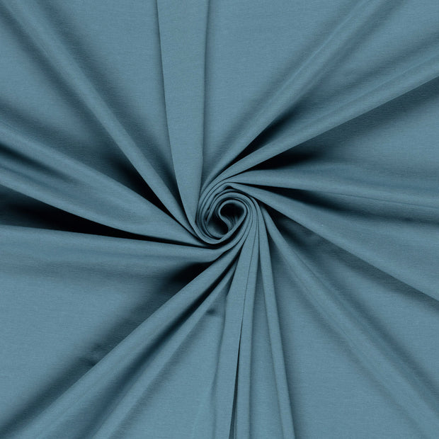 Cotton Jersey GOTS organic fabric Indigo 