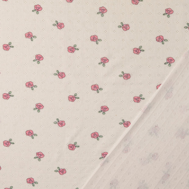 Knitted fabric Pink printed 