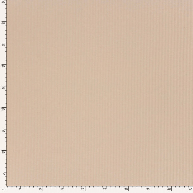 Rib Jersey fabric Unicolour Beige
