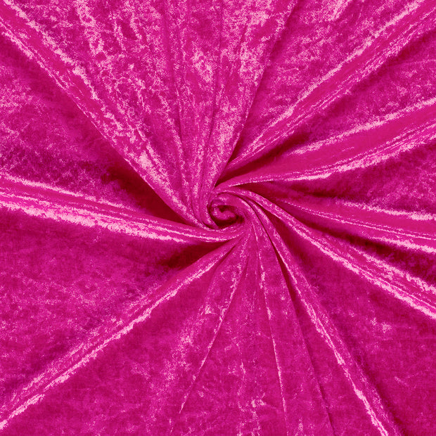 Velours fabrik Fuchsia crushed 
