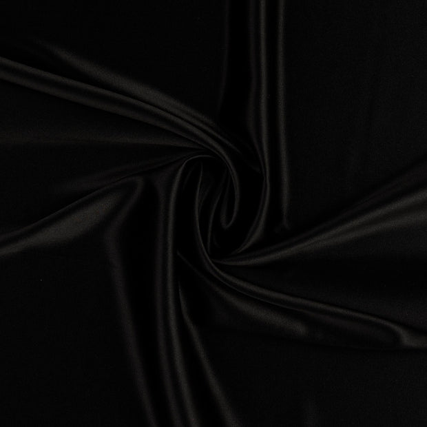 Satin fabric Black 