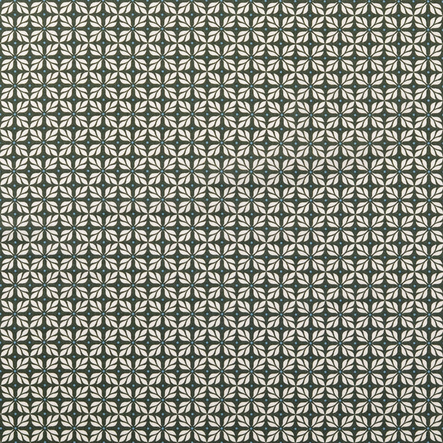 Cretonne fabric Ornaments Forest Green