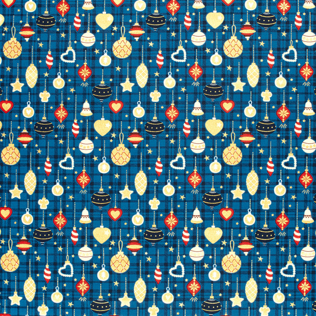 Cotton Poplin fabric Navy 
