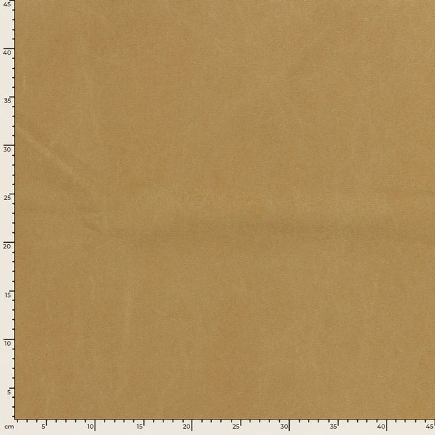 Canvas fabric Unicolour Camel