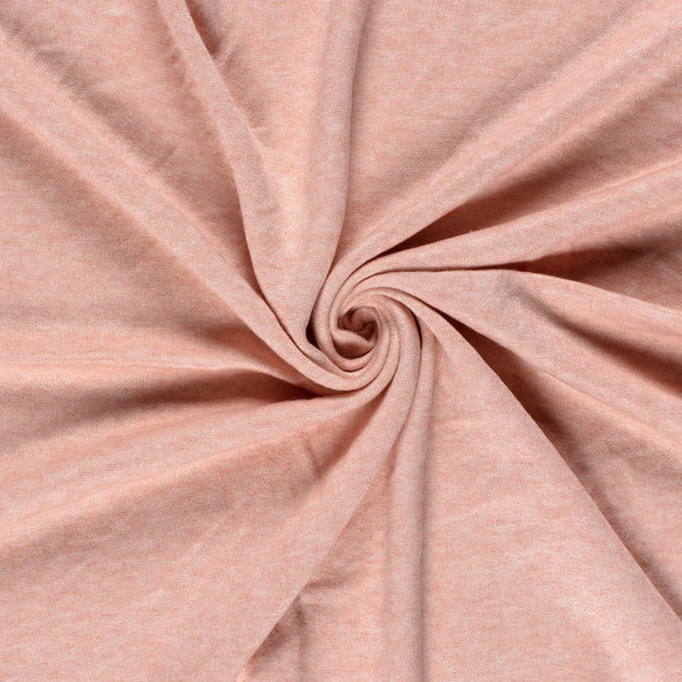 Heavy Knit fabrik Lachsfarbe gebürstet 