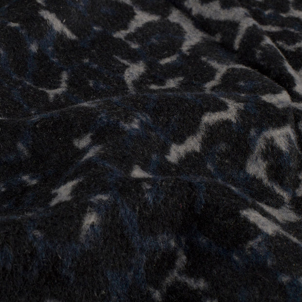 Jacquard fabric Leopards Indigo