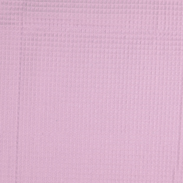 Waffle piqué fabric Unicolour Mauve