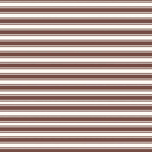 Jersey fabric Stripes Brique