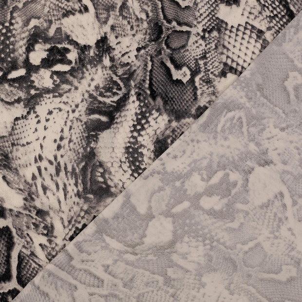 Viscose Satin fabric Grey printed 
