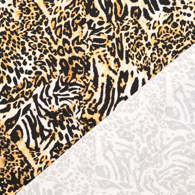 French Terry tissu Beige imprimé numérique 