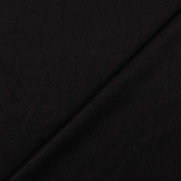 Wool Boucle fabric Black yarn dyed 