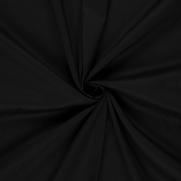 Cotton Poplin GOTS organic fabric Black 