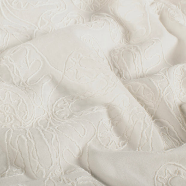 Cotton Poplin fabric Unicolour Off White