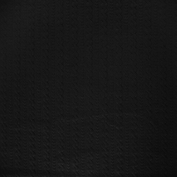 Heavy Knit fabric Black matte 