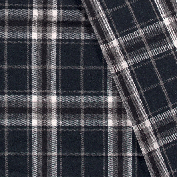 Jacquard fabric Checks brushed 