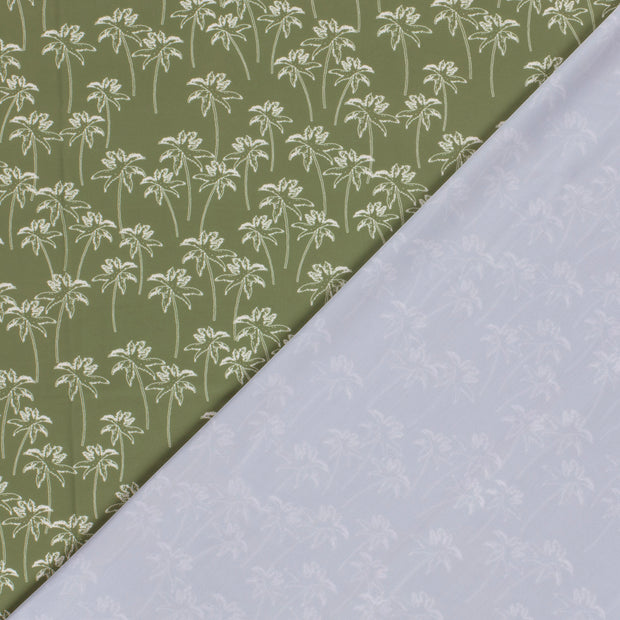 Swimwear Jersey UPF50 Recycled fabric Palmtrees digital printed 