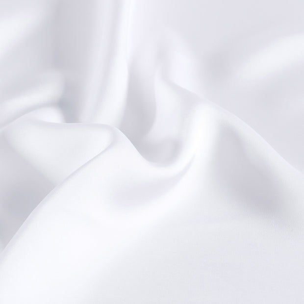 Satin fabric Unicolour White