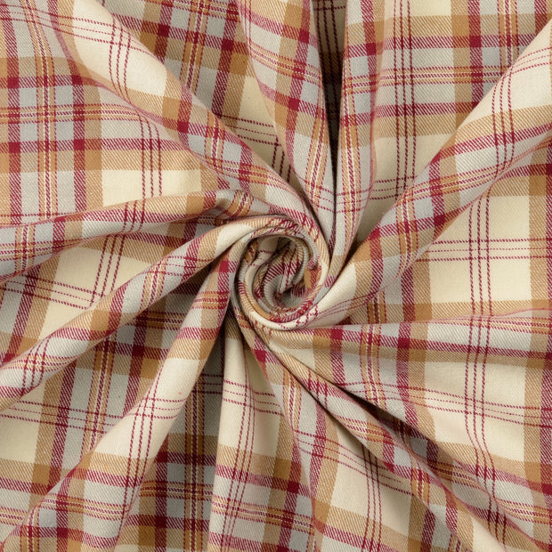 Flannel fabric Bordeaux 