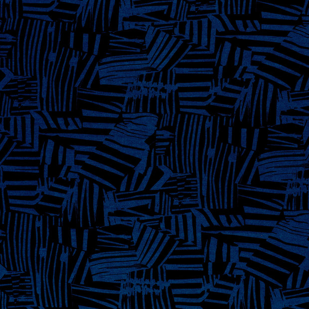 Poly Viscose Jersey fabrik Indigoblau matt 