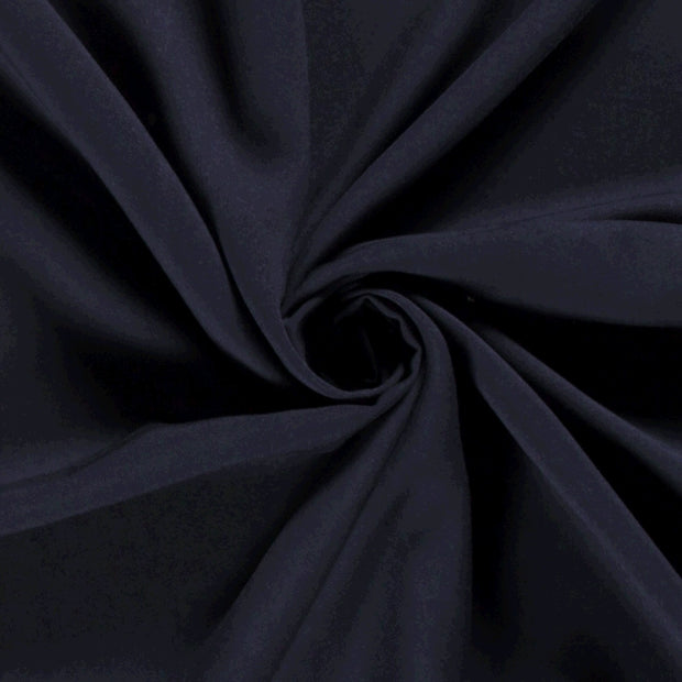 Viscose Poplin fabric Unicolour Navy