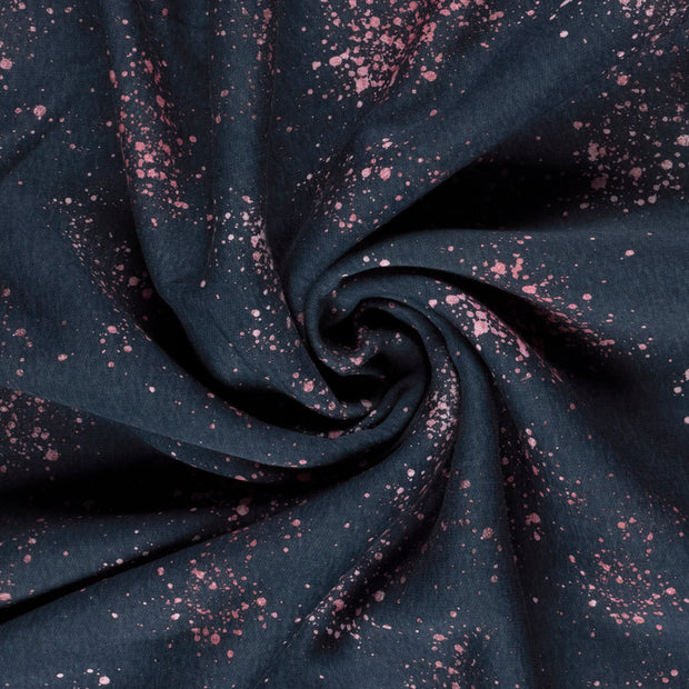 Jogging fabric Navy digital printed 