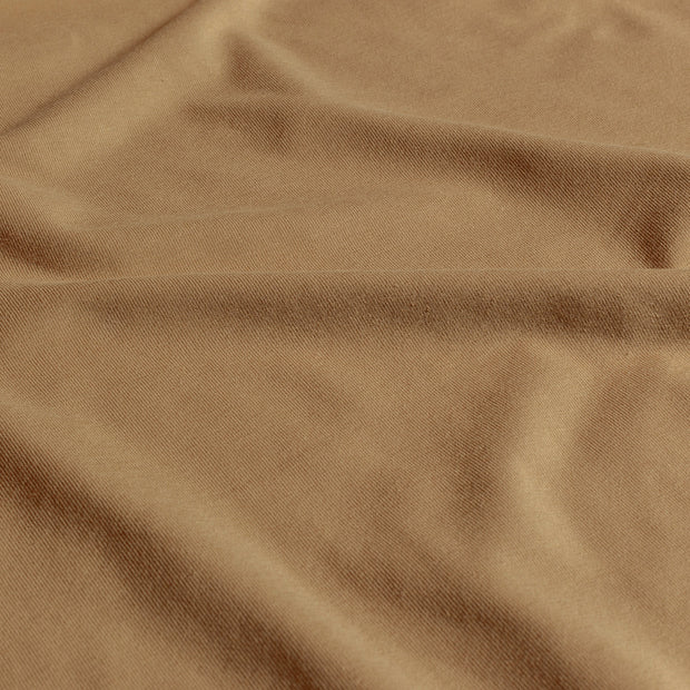 Cotton Jersey GOTS organic fabric Unicolour Camel