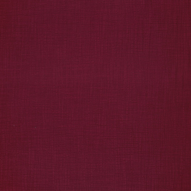 Muslin fabric Bordeaux matte 