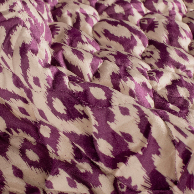 Velvet fabric Abstract Purple