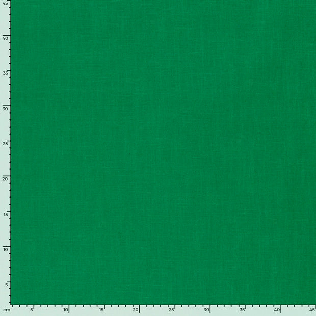 Linen fabric Unicolour Green