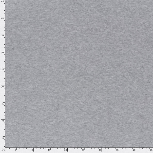 Heavy Knit fabric Melange Light Grey