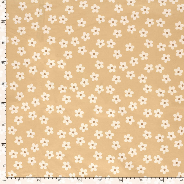  fabric Flowers Beige