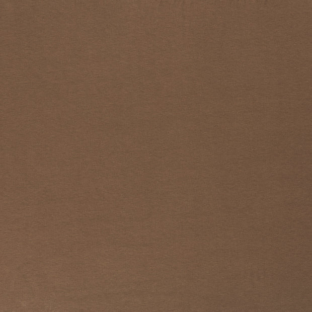 Baumwolle Jersey GOTS fabrik Taupe Grau matt 