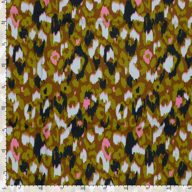 Viscose Nylon Ottoman fabrik Abstrakt Grün