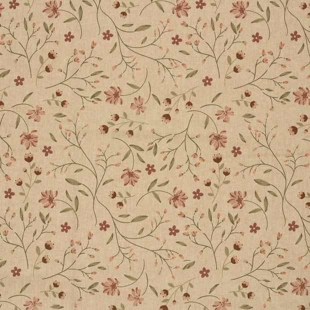 Linen Look fabric Beige matte 