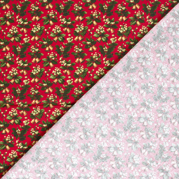 Cotton Poplin fabric Christmas digital printed 
