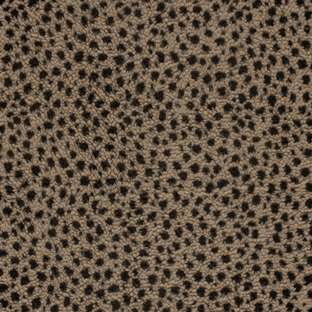 Sherpa Fleece fabric Taupe Grey matte 