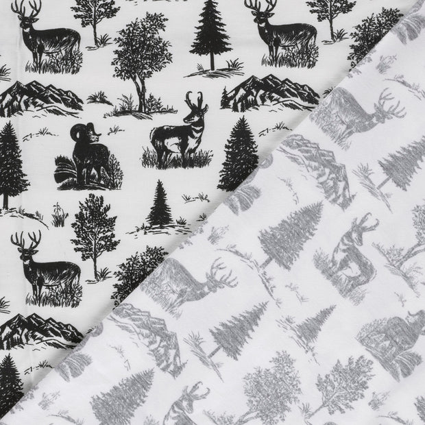 Jersey fabric Deer digital printed 