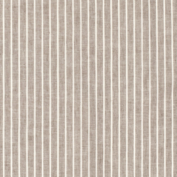 Chambré fabric Stripes Brown