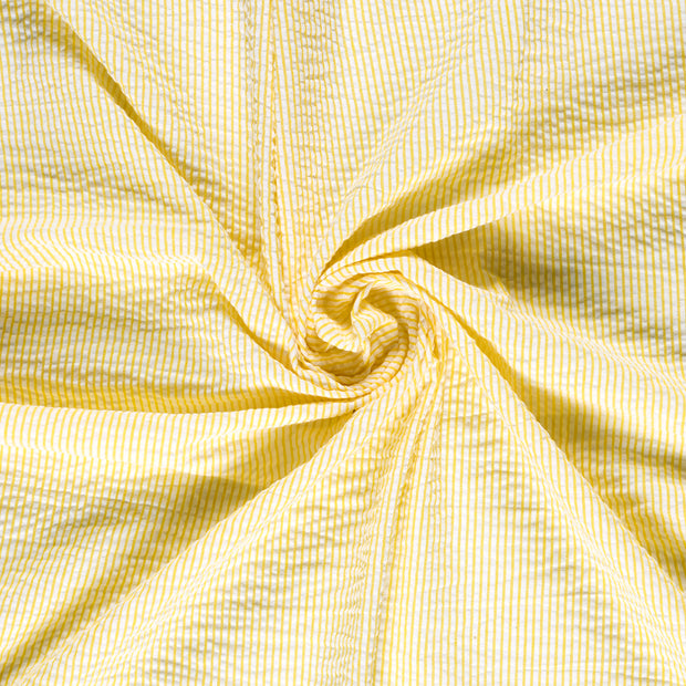  fabric Yellow Seersucker 