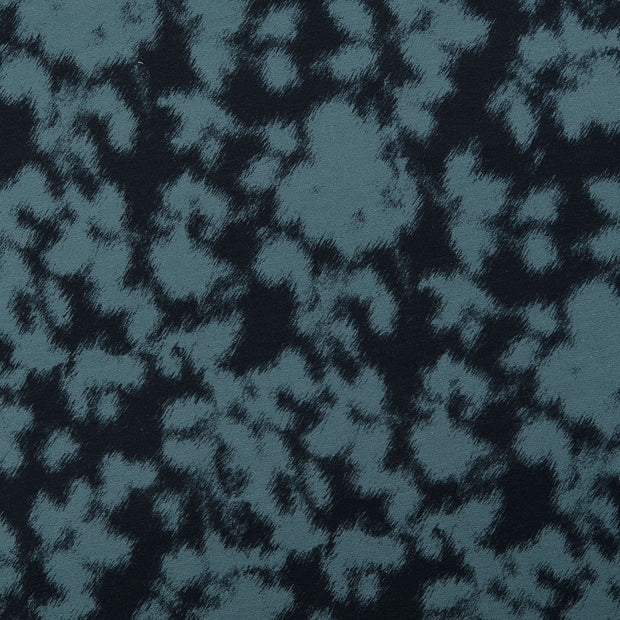 French Terry stof Camouflage Zwart