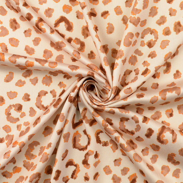 Viscose Satin fabric Beige 