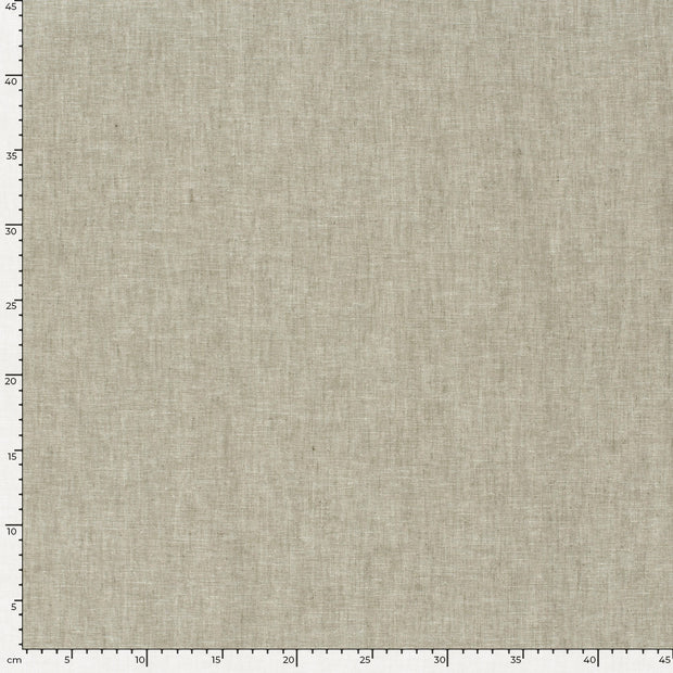 Chambré fabric Melange Khaki Green