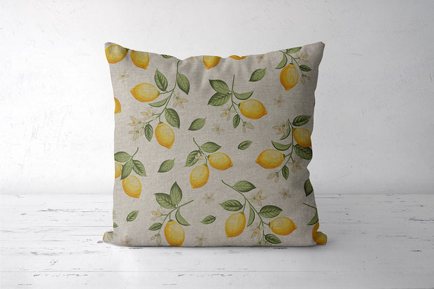 Linen Look fabric Yellow matte 