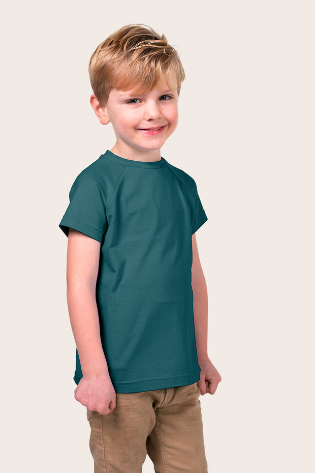 Bamboo Jersey fabric Unicolour Petrol