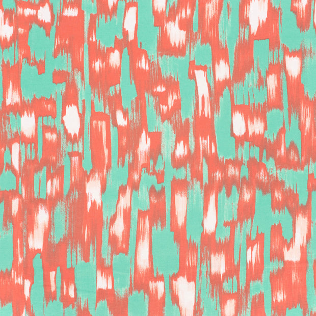 Viscose Vortex Jersey fabric Coral matte 