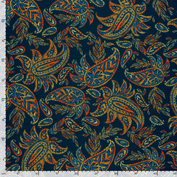 Punta di Roma fabric Abstract Navy