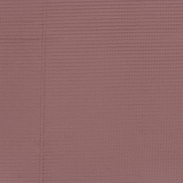 Waffle piqué fabric Old Pink matte 
